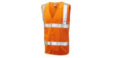 Milford ISO 20471 Cl 2 LFS Waistcoat (EN 14116) HV Orange